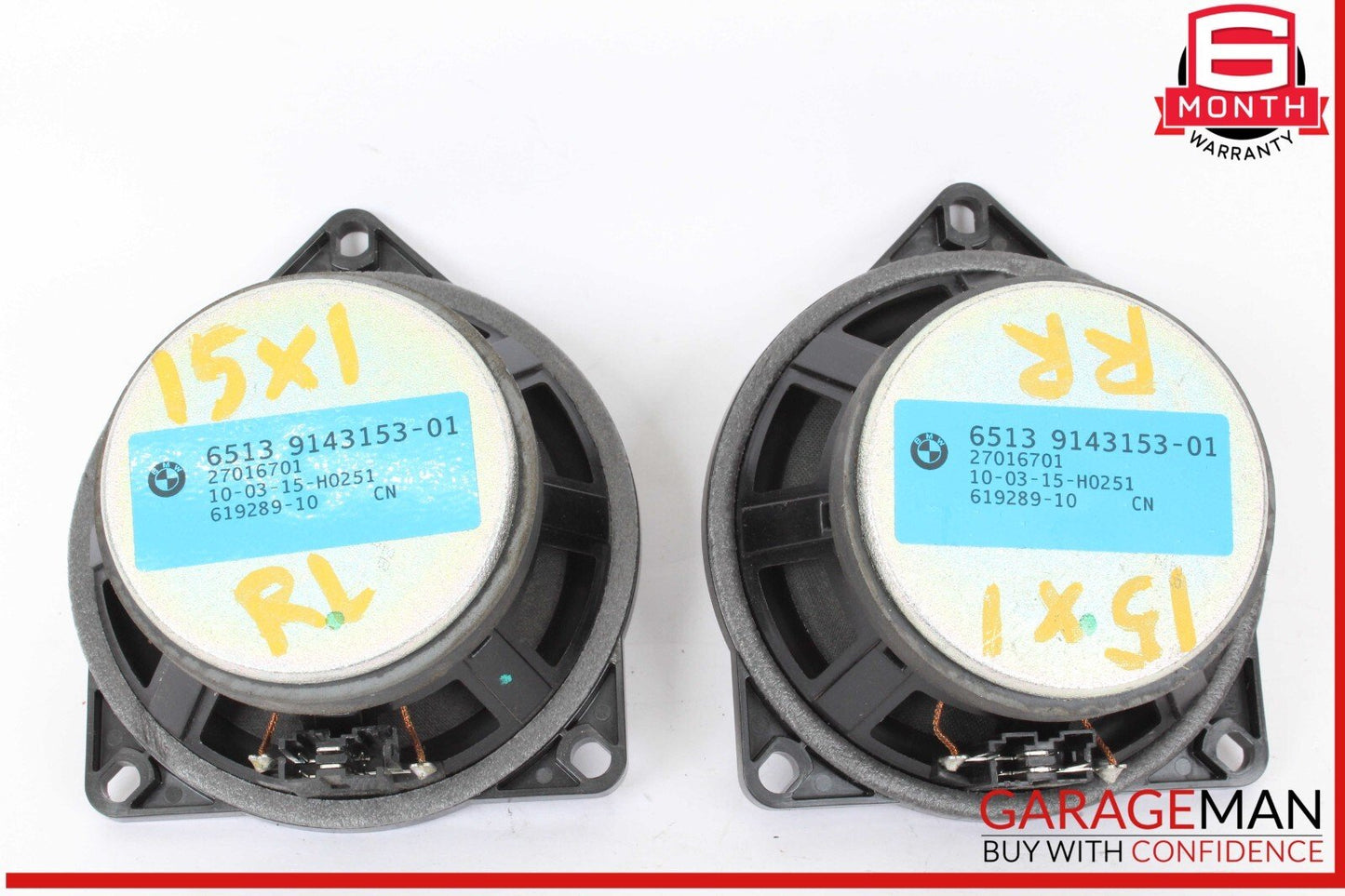 12-15 BMW X1 Front/Rear Left & Right Mid Range Speaker Speakers Set of 2