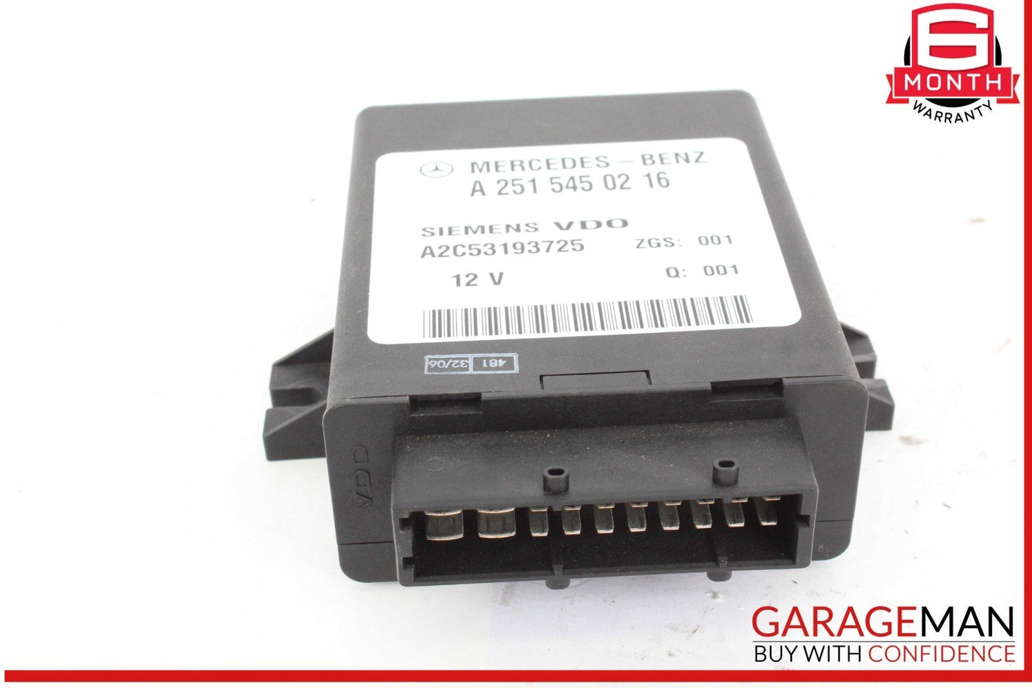 06-13 Mercedes W251 R500 Rear Air Suspension Control Module Unit OEM