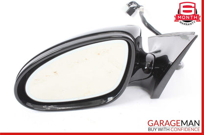 07-09 Mercedes W221 S550 S600 Front Left Side Mirror Door Rear View Black OEM