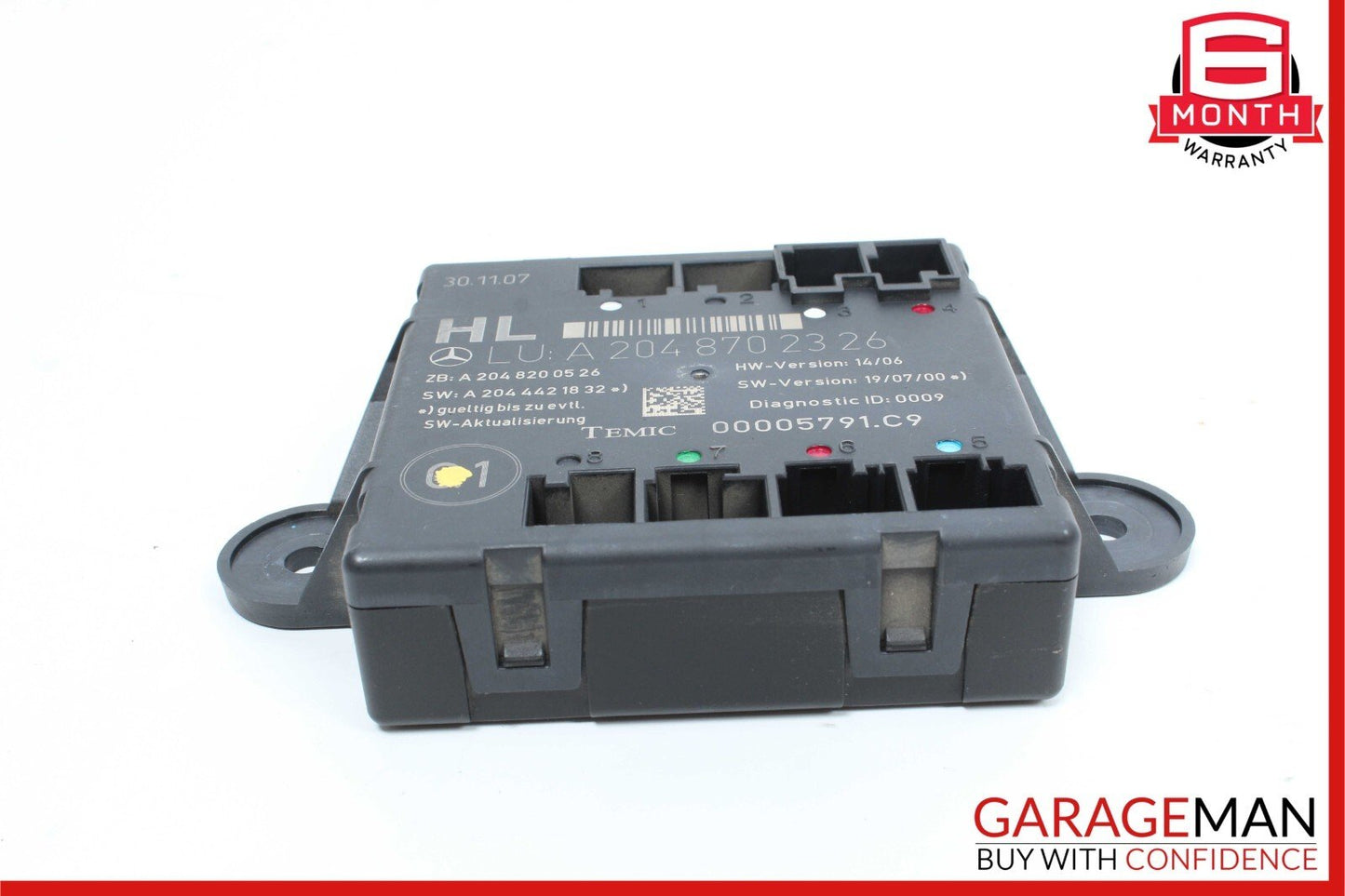 08-18 Mercedes W204 C300 CLS550 GLK350 Rear Left Side Door Control Module OEM