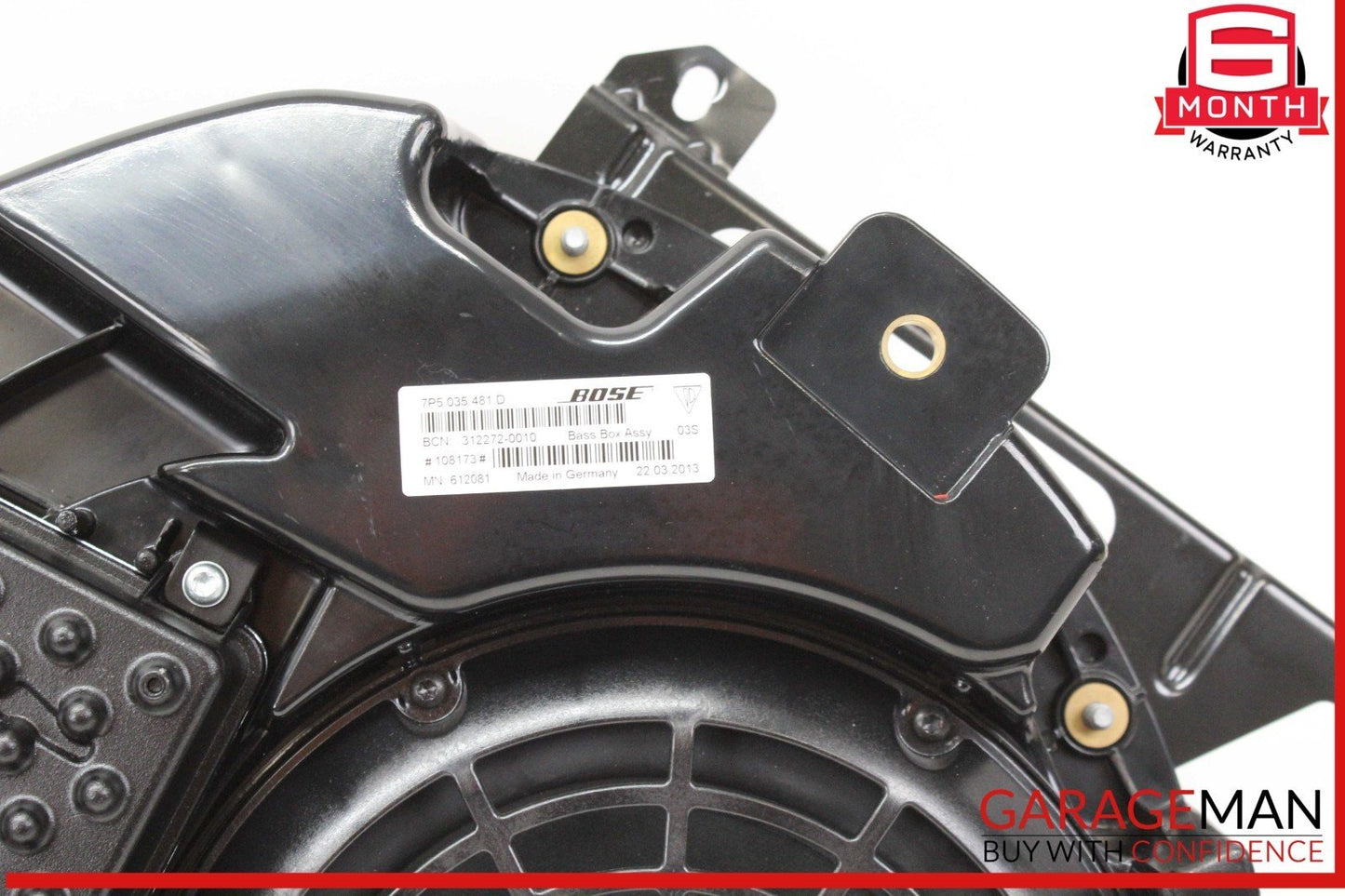 11-18 Porsche Cayenne 958 AWD Rear Trunk Subwoofer Speaker w/ Amplifier AMP OEM