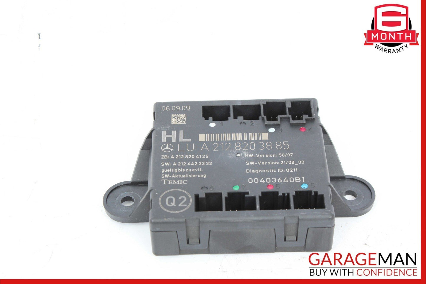 08-18 Mercedes W212 E350 CLS550 C300 Rear Left Door Control Module Unit