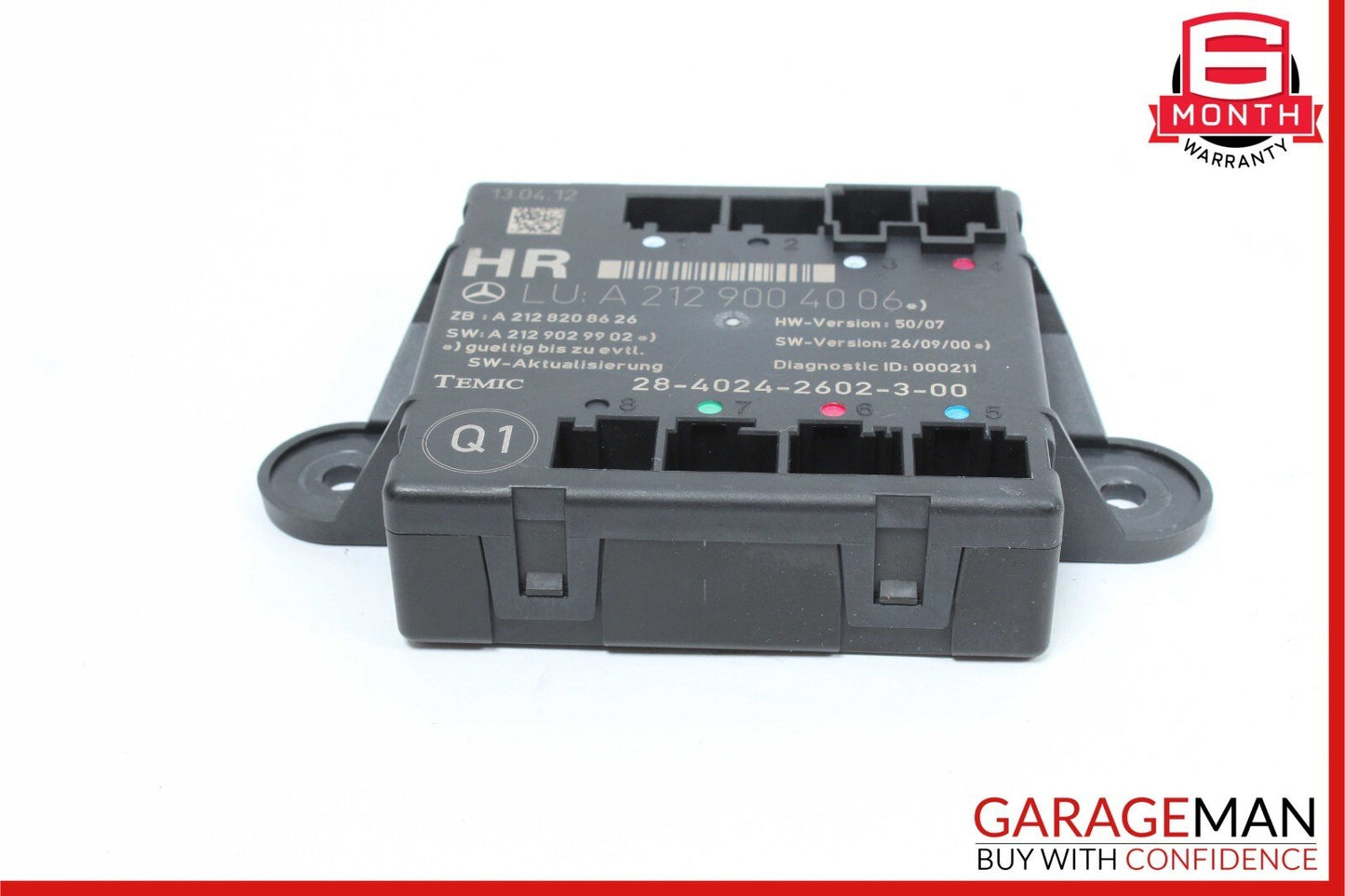08-18 Mercedes W212 E350 C300 GLK350 Rear Right Side Door Control Module OEM