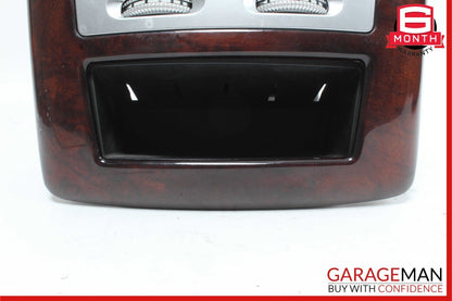 07-13 Mercedes W221 S550 Rear Center Console AC A/C Air Vent Trim Bezel Wood OEM