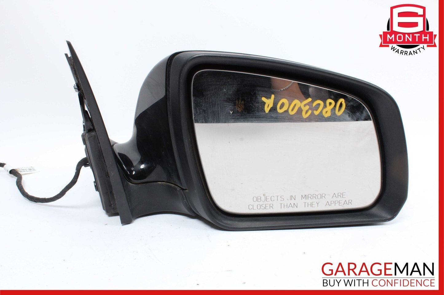 08-09 Mercedes W204 C300 C63 AMG Front Right Side Rear View Door Mirror Black