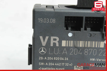 08-14 Mercedes W204 C350 Front Right Passenger Side Door Control Module Unit OEM
