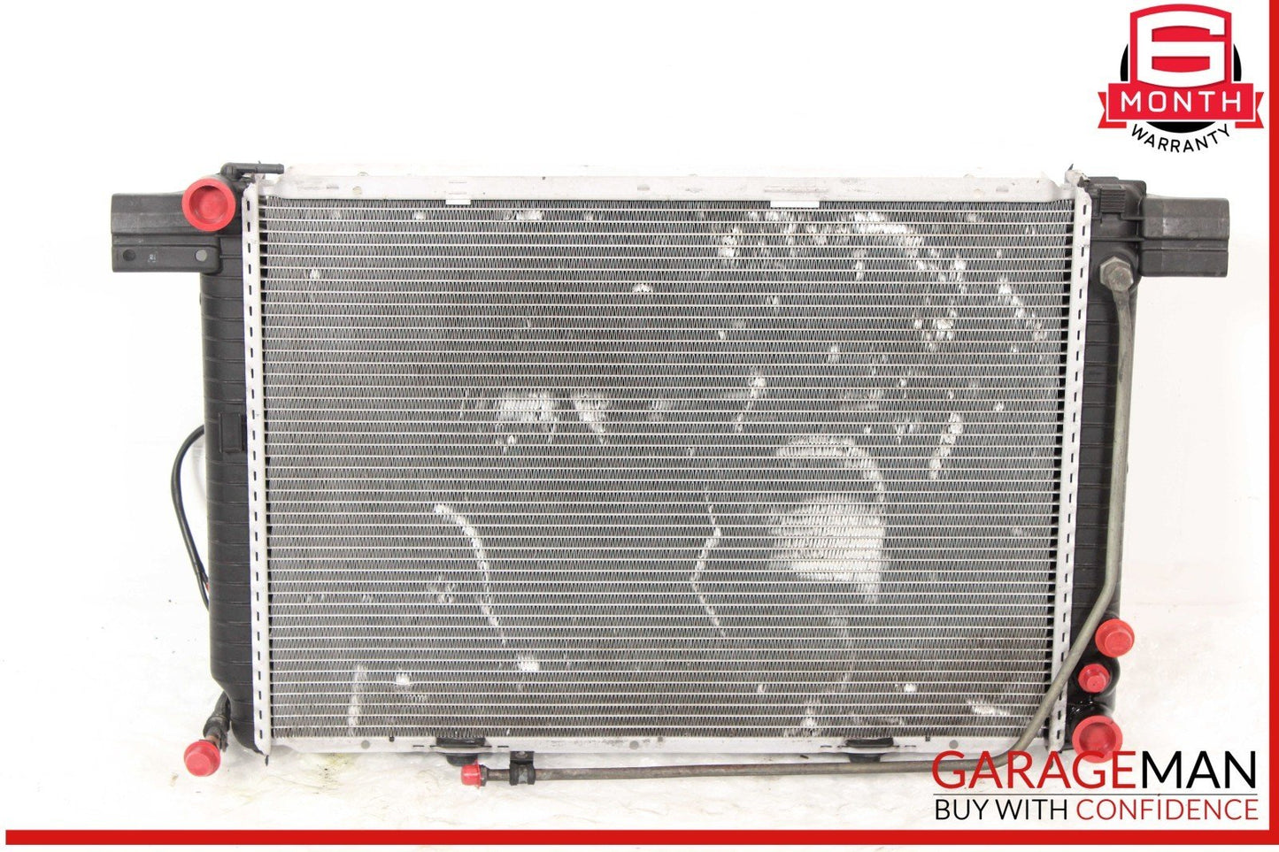 94-02 Mercedes R129 SL500 AC A/C Condenser Radiator Cooling Fan Shroud Motor OEM