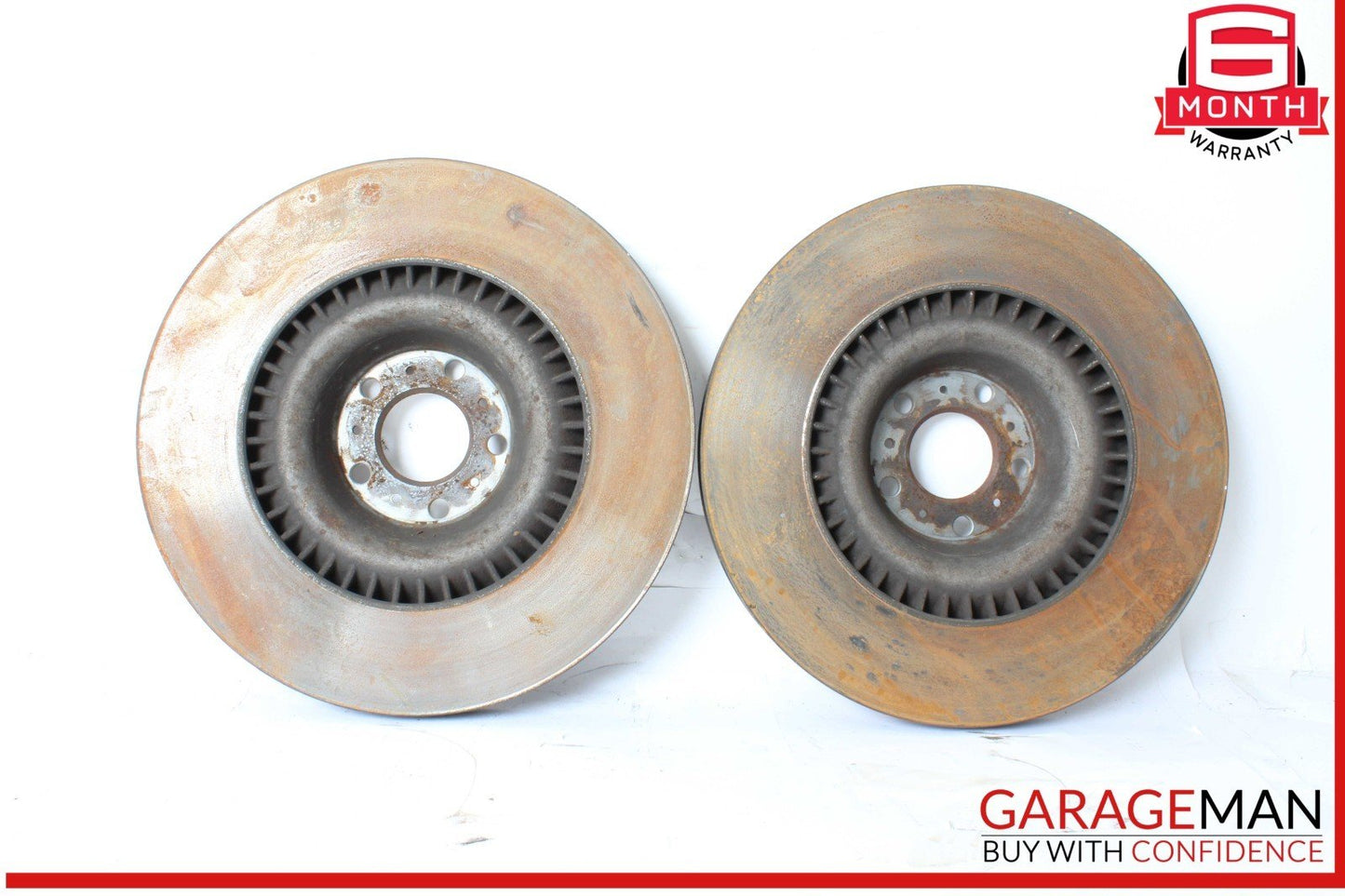 03-18 Bentley Continental GTC Front Brake Rotors Disc Left & Right Set OEM