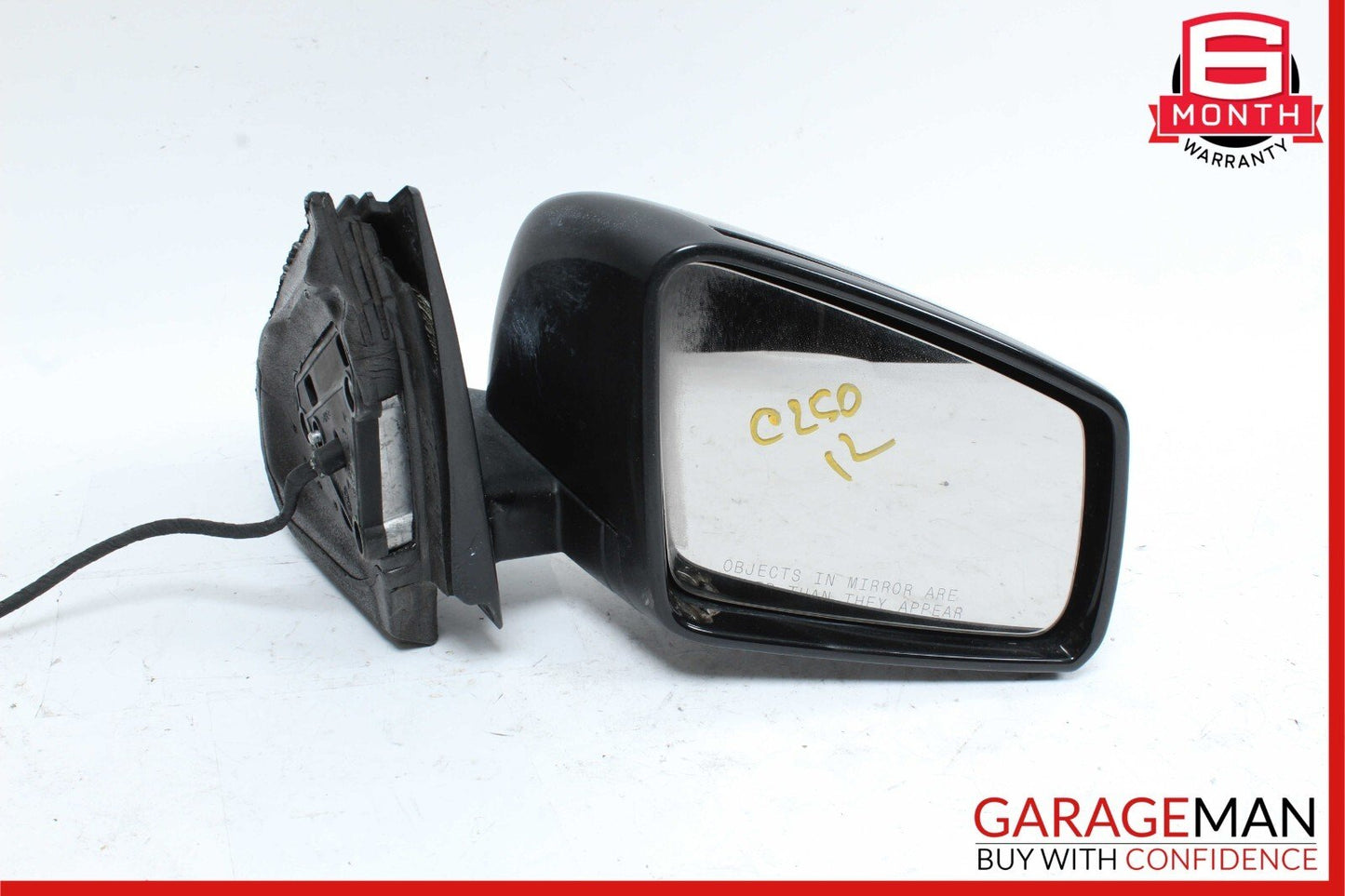 12-14 Mercedes W204 C250 C63 Front Right Side Mirror Door Rear View Glass Black