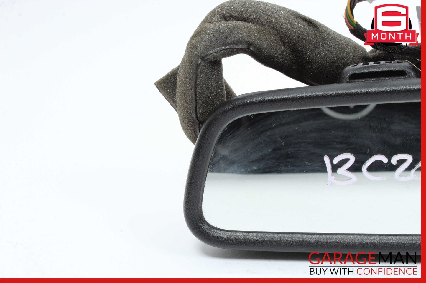 10-16 Mercedes W204 C250 C300 E350 Interior Upper Top Rear View Mirror Black OEM