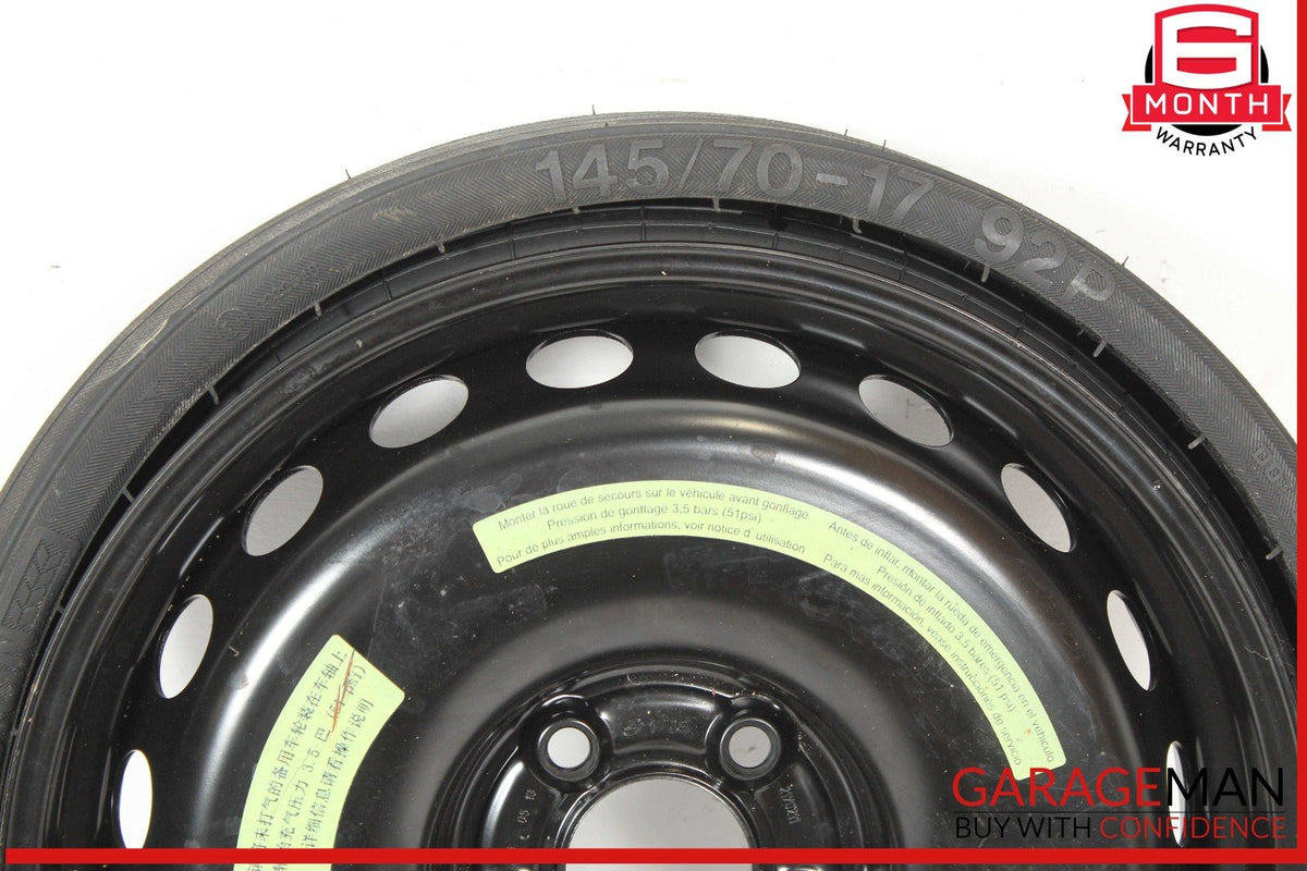 12-20 Mercedes R172 SLK350 Emergency Spare Tire Wheel Donut Space Saver 4.5Bx17