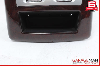 07-13 Mercedes W221 S550 S600 Rear Center Console AC A/C Air Vent Trim Wood