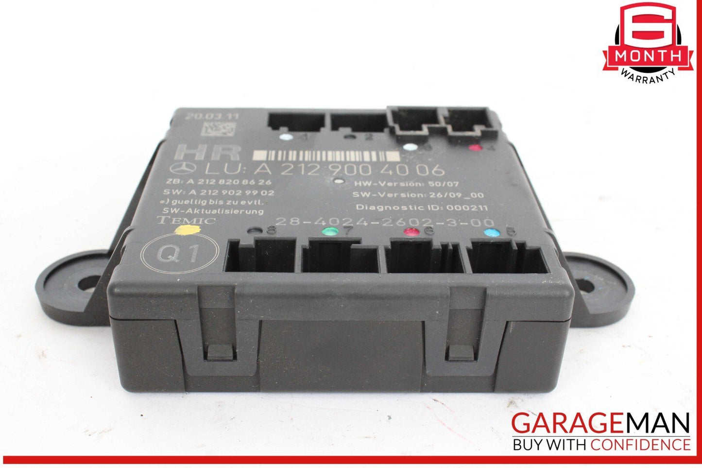 08-14 Mercedes W204 C300 C250 Rear Right Passenger Side Door Control Module OEM