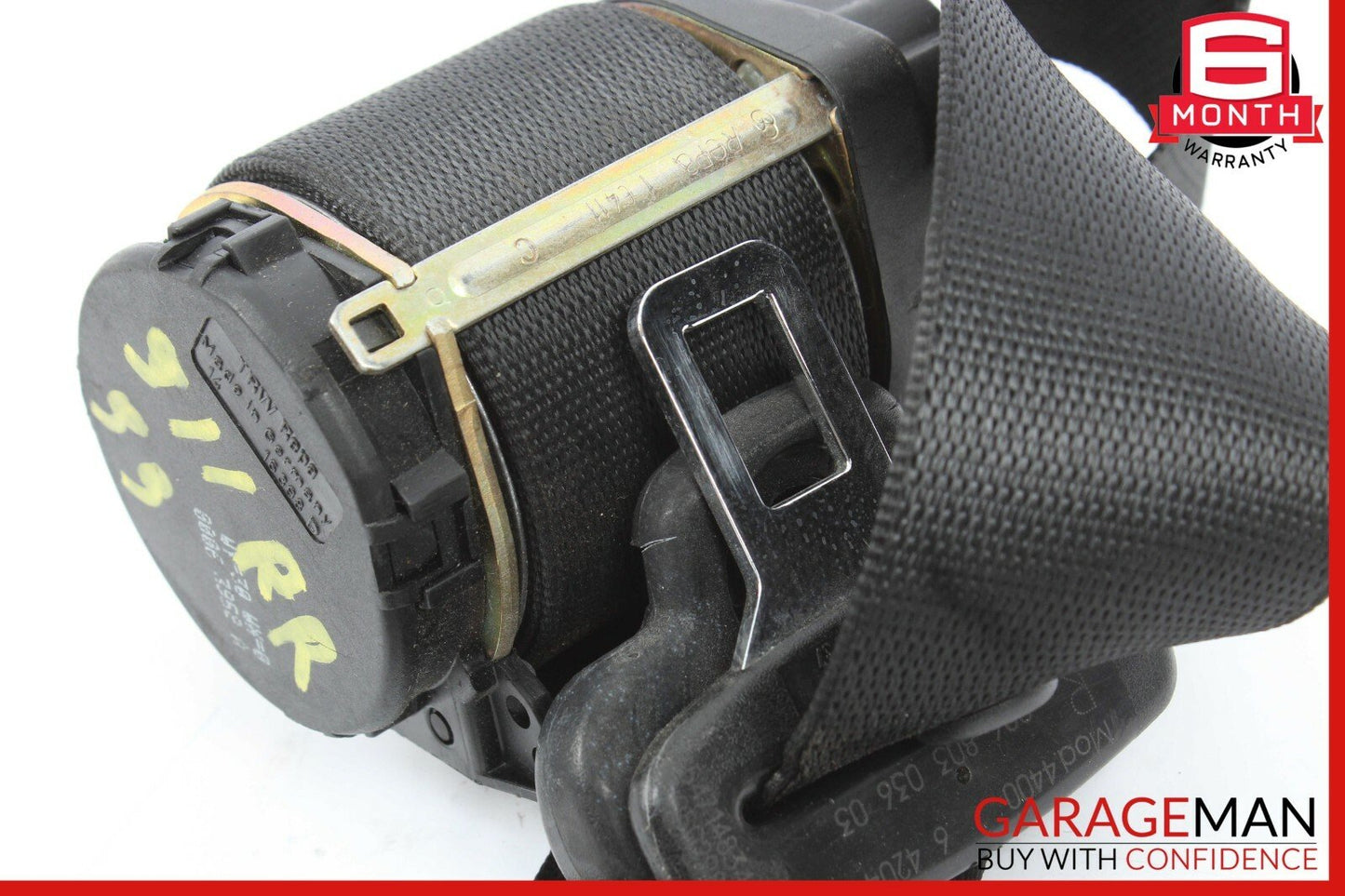 99-05 Porsche Carrera 911 996 Rear Right Side Seatbelt Seat Belt Retractor Black