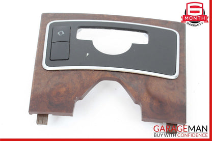 10-13 Mercedes W212 E350 E550 Center Console Climate Control Switch Panel Wood