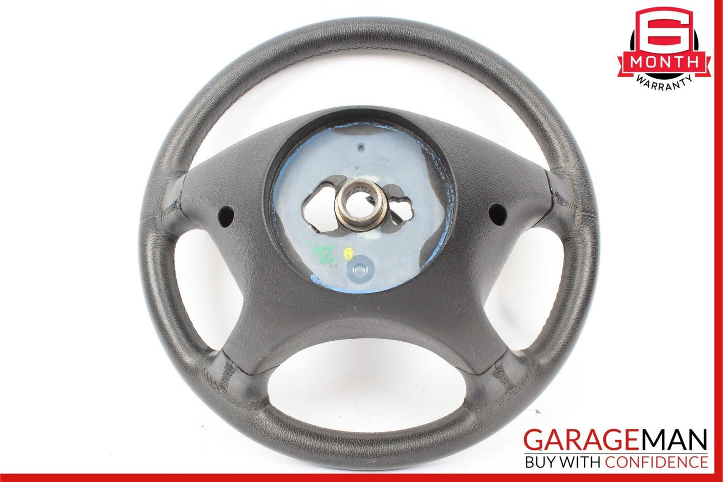 06-09 Mercedes W211 E350 E550 CLS550 4 Spoke Steering Wheel Leather Black OEM