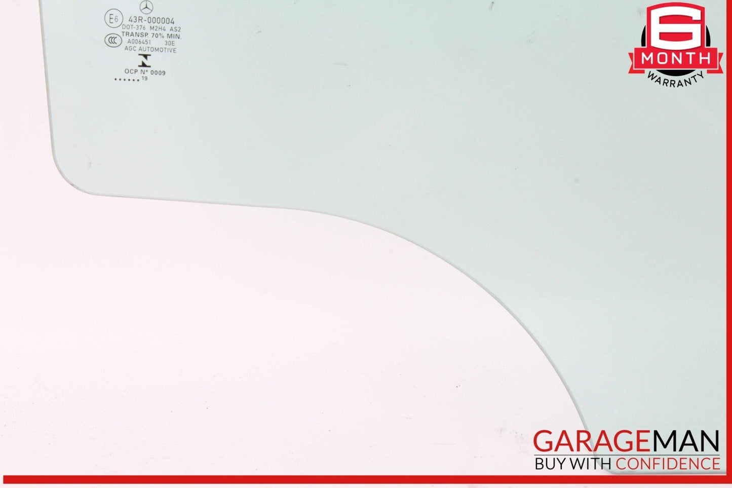 15-21 Mercedes W205 C300 C400 Rear Right Side Door Window Glass OEM