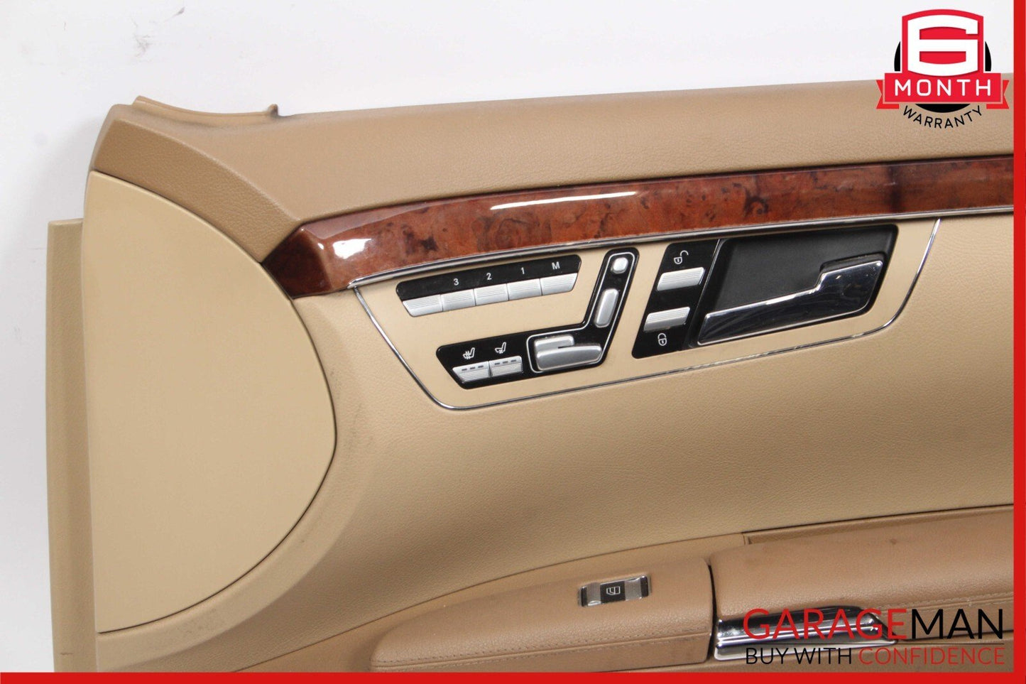 07-09 Mercedes W221 S550 Front Right Side Interior Door Panel Cover Assy Brown
