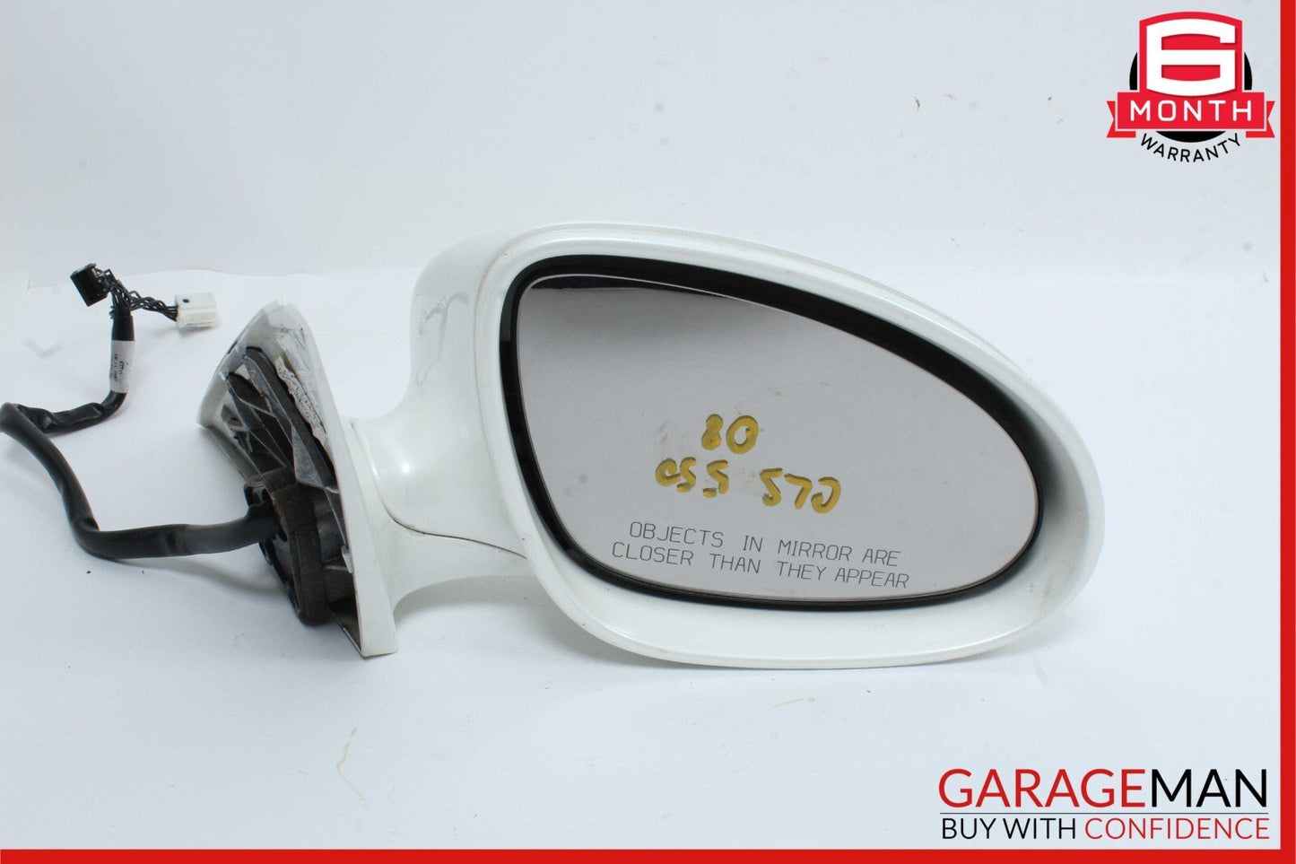 06-08 Mercedes W219 CLS500 Front Right Side Mirror Door Rear View Diamond White