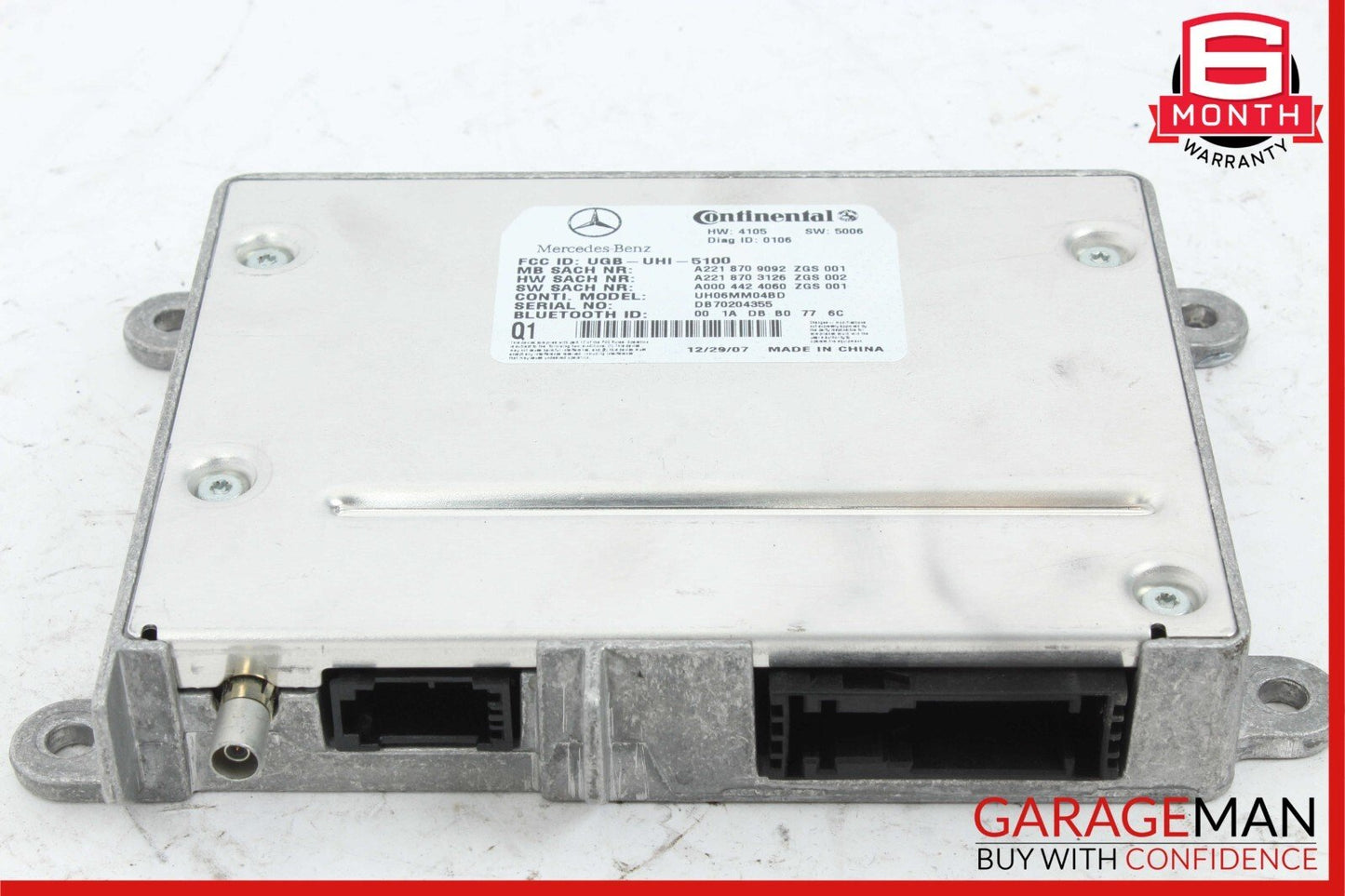 07-09 Mercedes S550 CL550 CL600 Bluetooth Communication Controller Module OEM