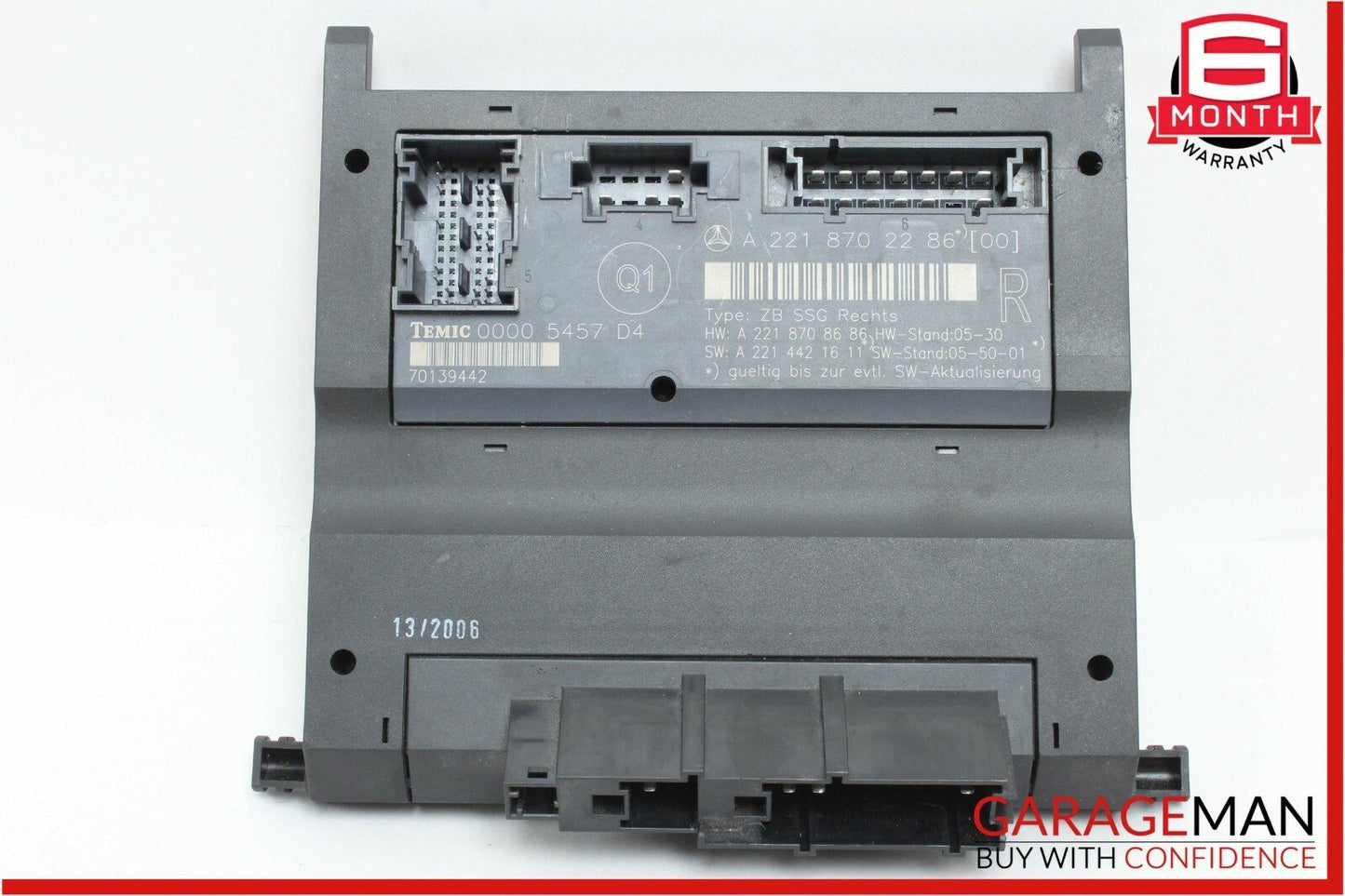 07-09 Mercedes W221 S550 S63 AMG Front Right Side Under Seat Control Module