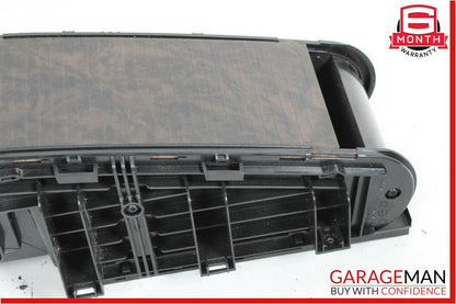 07-11 Mercedes CLS500 Rear Center Console Armrest Storage Compartment Walnut OEM