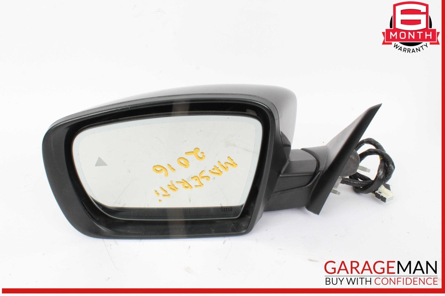 14-17 Maserati Ghibli Front Left Driver Side Door Rear View Mirror Gray OEM