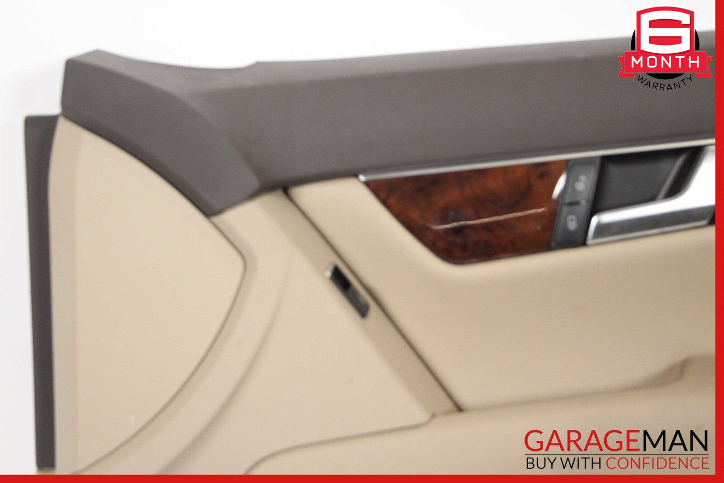 08-14 Mercedes W204 C250 C300 Front Right Side Interior Door Panel Cover Wood