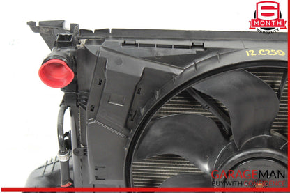 12-14 Mercedes W212 E550 C250 Engine Radiator Condenser Cooling Fan Motor Assy