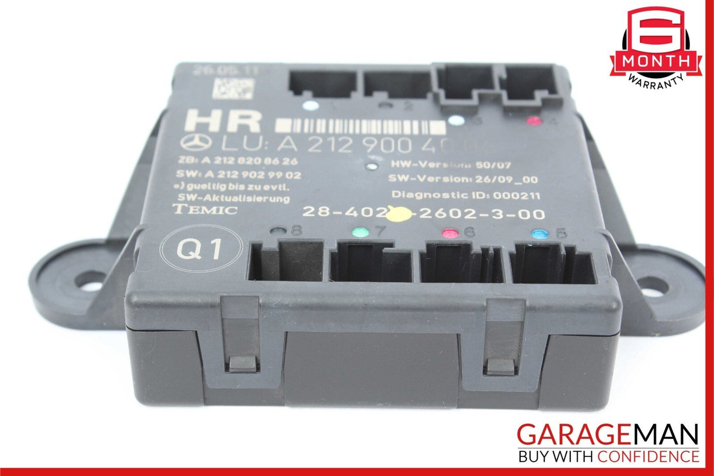 08-18 Mercedes C250 C300 C350 GLK350 Rear Right Side Door Control Module Unit
