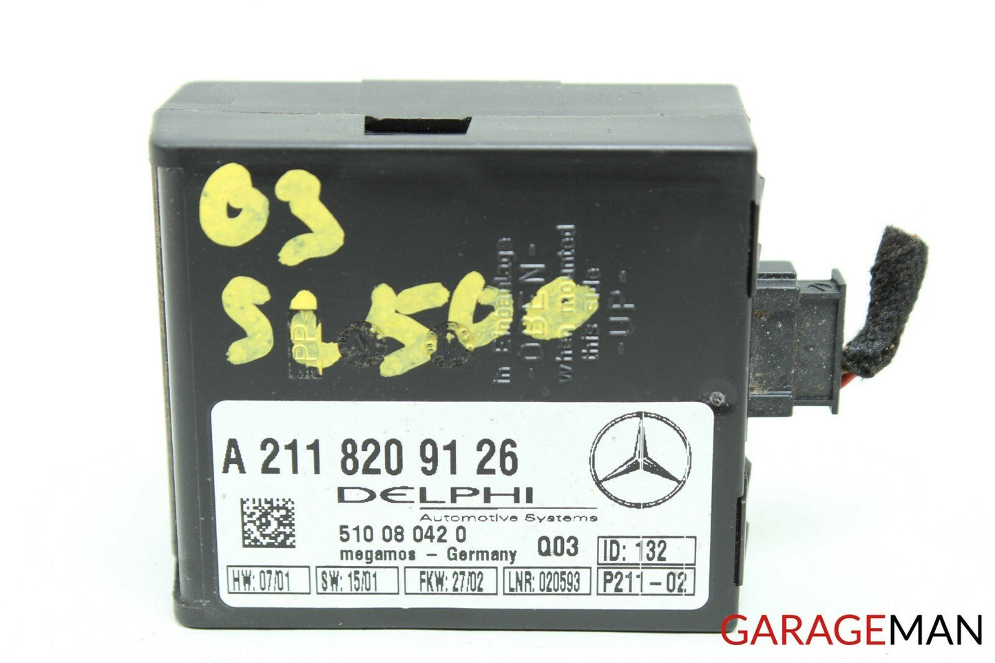 03-06 MERCEDES R230 SL500 S500 CL600 ANTI THEFT CONTROL MODULE Q03 OEM