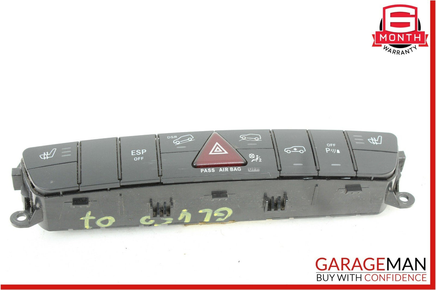 06-12 Mercedes X164 GL450 ML450 Hazard Light Switch Control Panel 1648709210 OEM