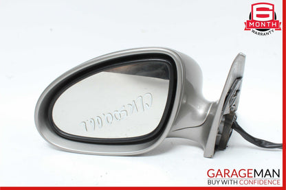 06-08 Mercedes W219 CLS500 Front Left Side Mirror Door Rear View Cubanite Silver