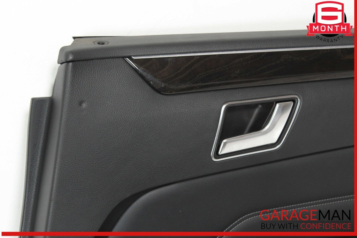 14-16 Mercedes W212 E350 E550 Rear Right Interior Door Panel Leather Black OEM