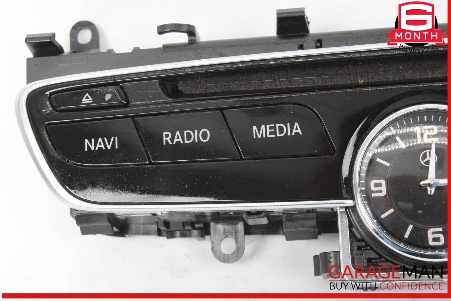 15-18 Mercedes W205 C300 Center Dashboard Hazard Control Switch w/ Clock Assy