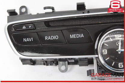 15-18 Mercedes W205 C300 Center Dashboard Hazard Control Switch w/ Clock Assy