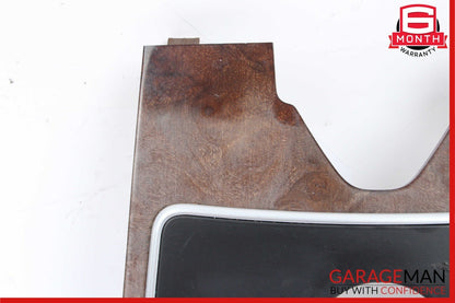 10-13 Mercedes W212 E400 E350 E550 Center Console Switch Trim Cover Bezel Wood