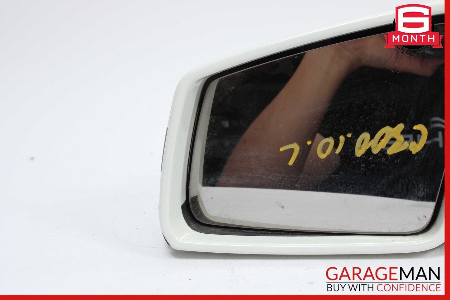 10-11 Mercedes W204 C300 Front Left Driver Side Rear View Door Mirror White OEM