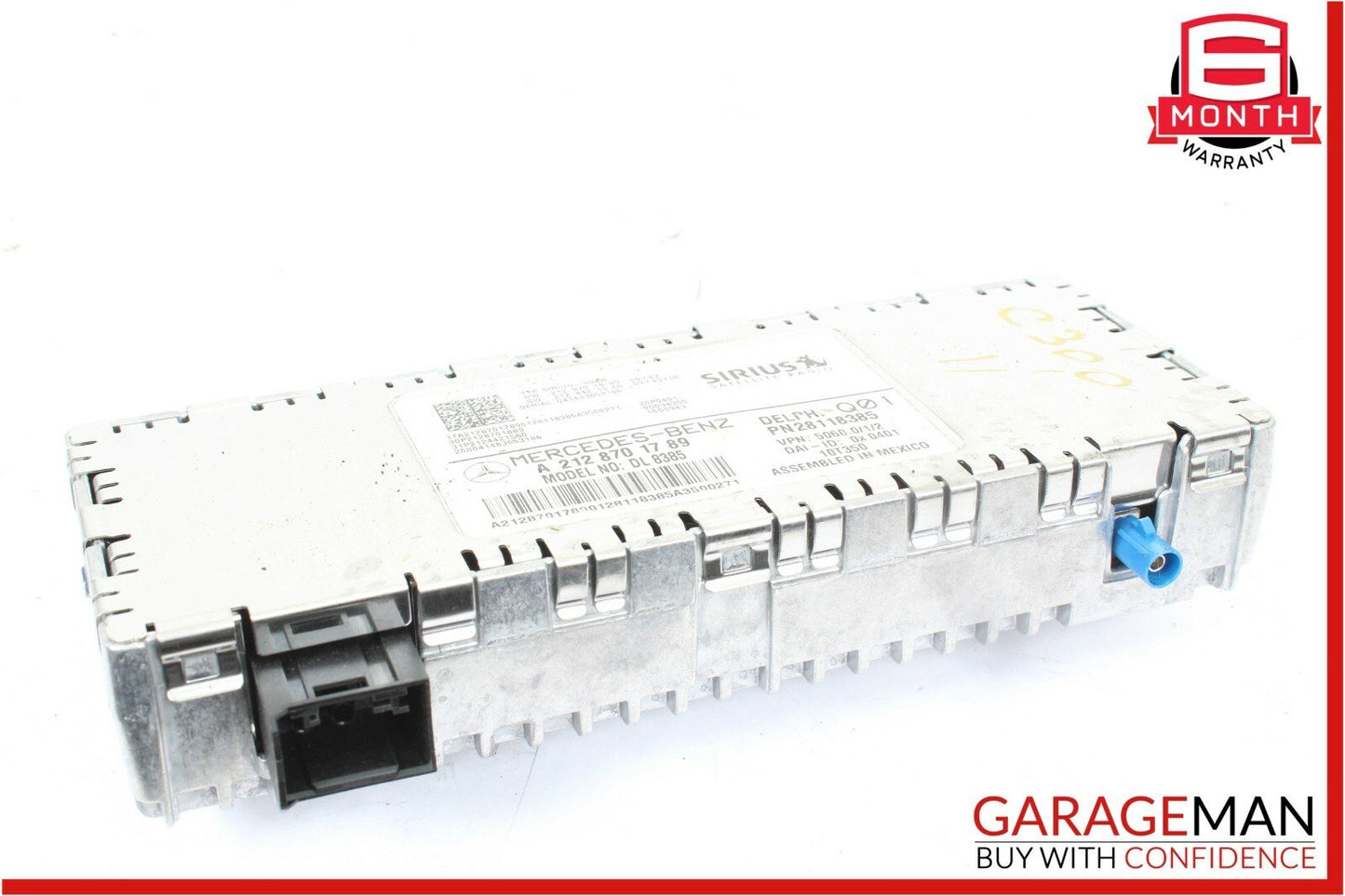 08-14 Mercedes W204 C300 C250 C350 Sirius Satellite Radio Receiver Module OEM