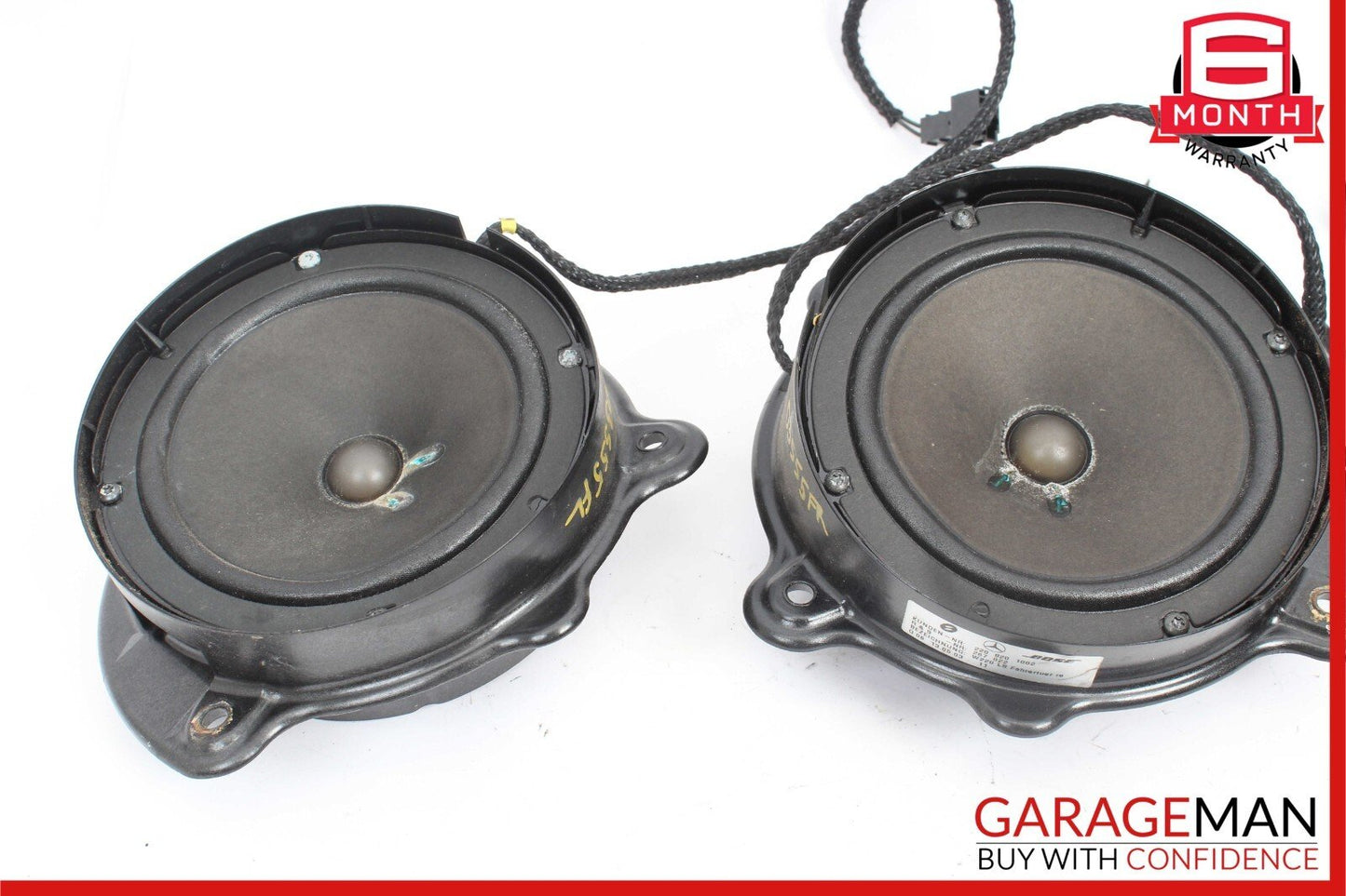 00-06 Mercedes W220 S55 AMG Front Left & Right Side Door Sound Speaker Set