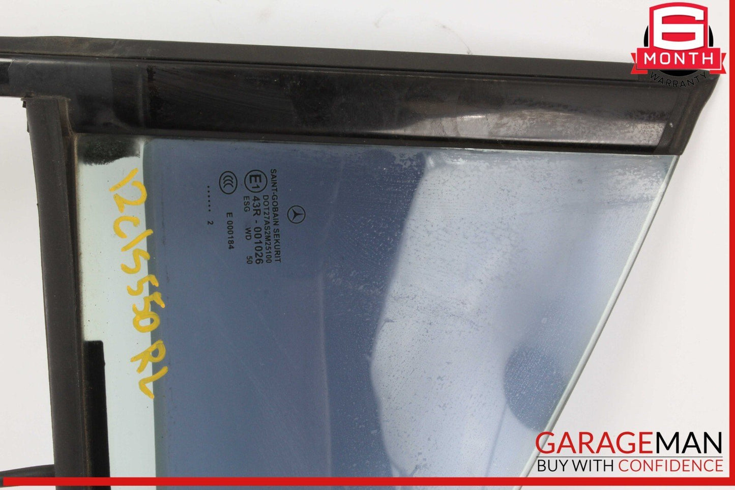 12-18 Mercedes W218 CLS550 Rear Left Side Quarter Door Window Auto Glass OEM