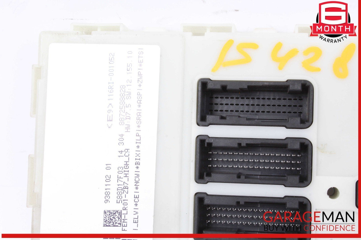 15-20 BMW 428i BCM Front Electronic Body Control Module Unit 9381102 OEM