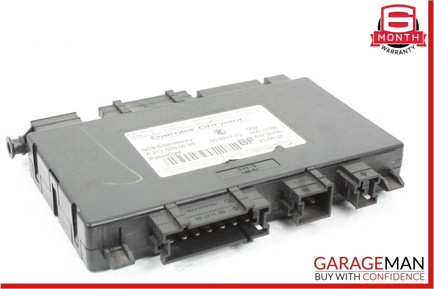 03-12 Mercedes GL450 GL550 CLS550 Front Right Passenger Side Seat Control Module