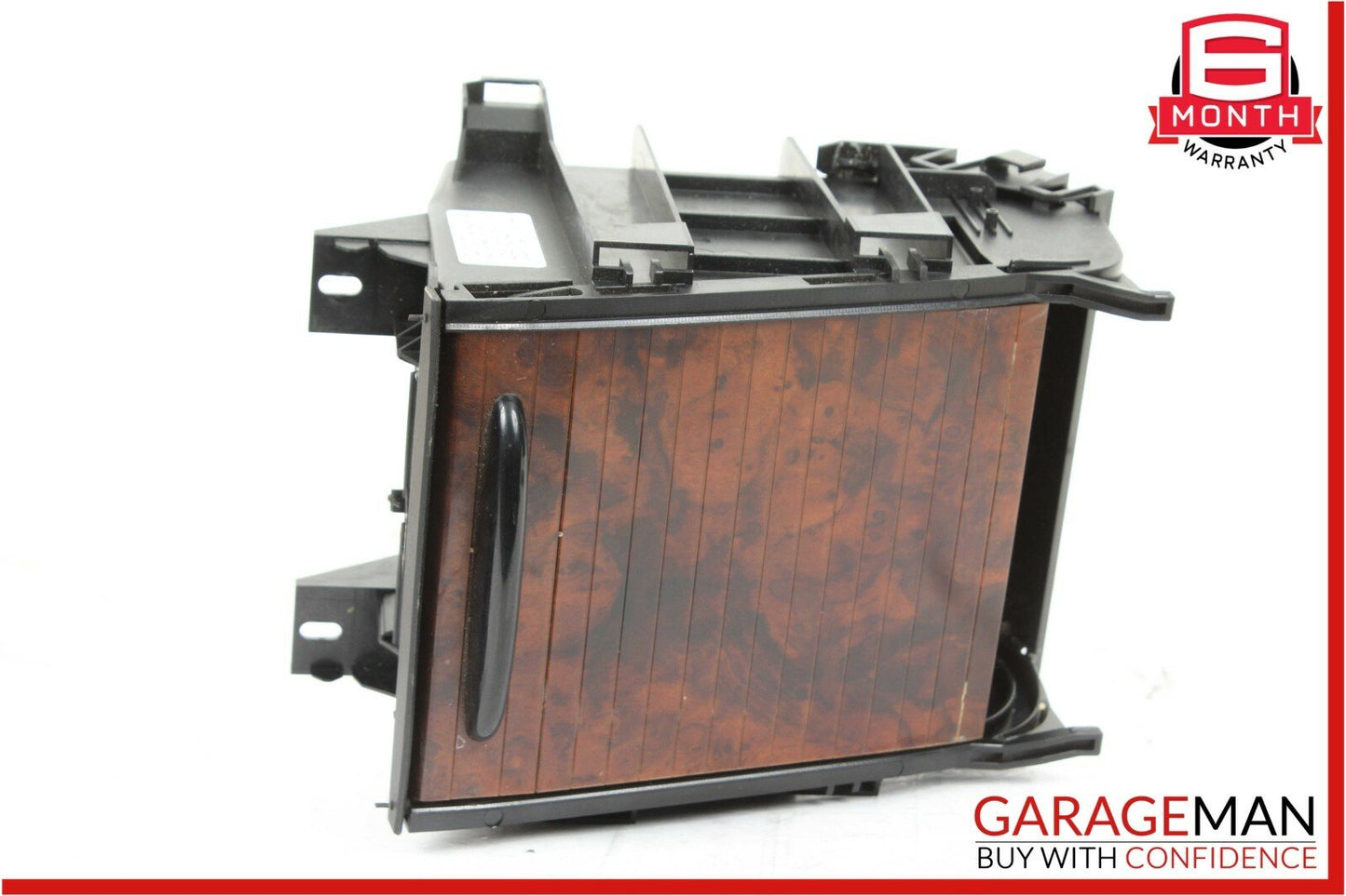 06-11 Mercedes W219 CLS500 Rear Center Console Armrest Cupholder Storage Wood