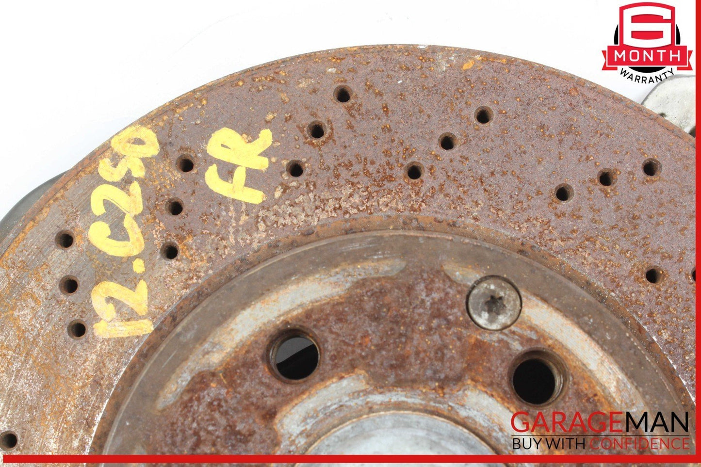 08-20 Mercedes W204 C250 Front Right Spindle Knuckle Wheel Hub w/ Rotor Disc OEM