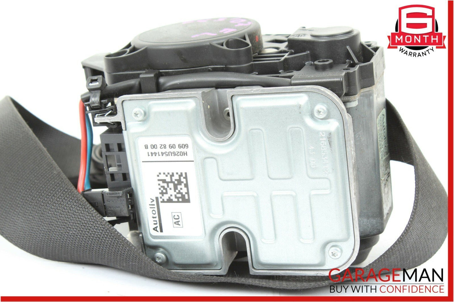 07-09 Mercedes W211 E63 AMG Front Left Side Seatbelt Seat Belt Retractor Black