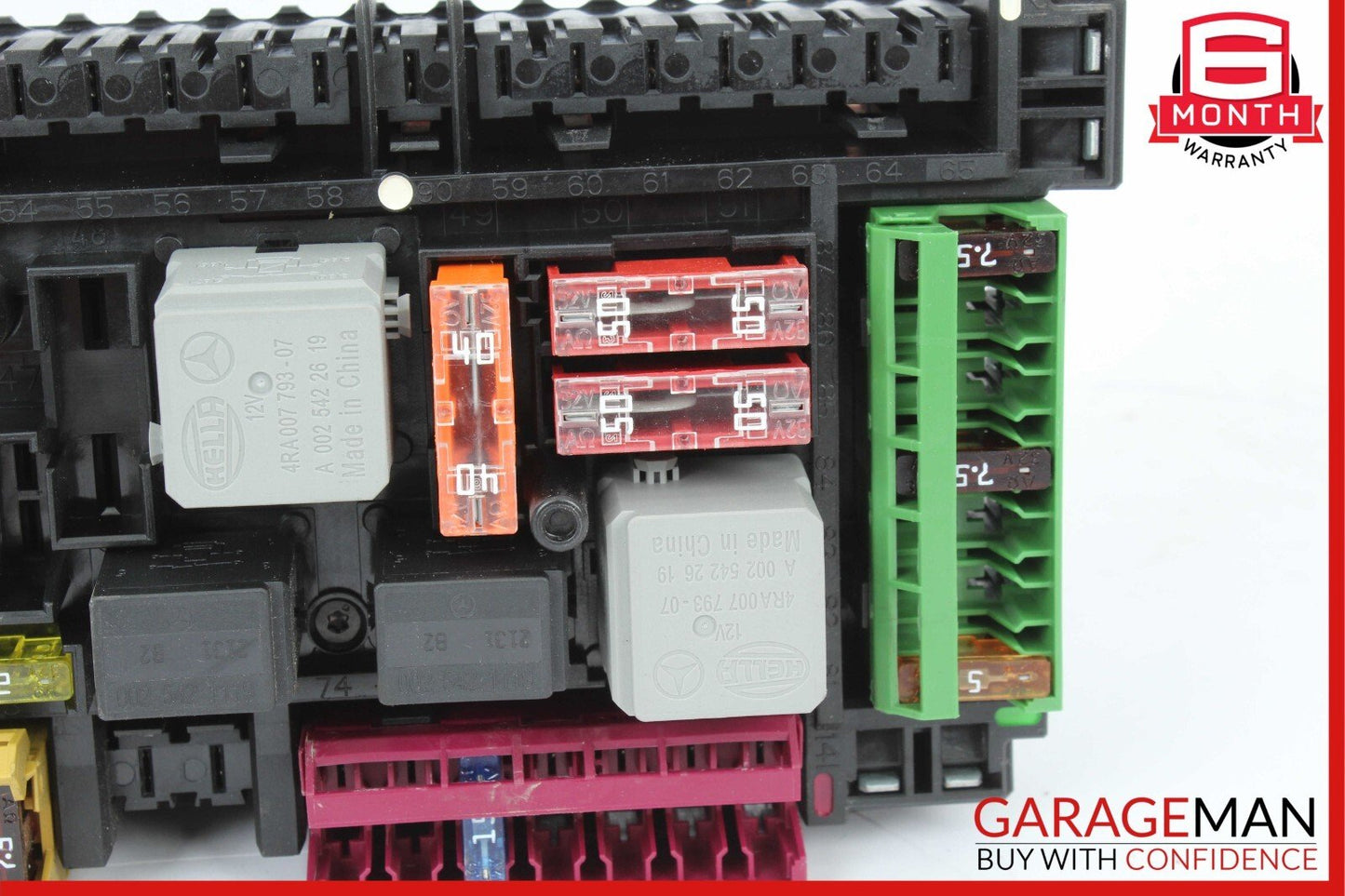 12-14 Mercedes W204 C250 C350 C63 AMG Rear SAM Module Relay Fuse Box Assembly