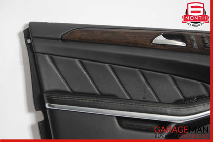 13-16 Mercedes X166 GL450 GL350 Front Left Side Interior Door Panel Assy Black