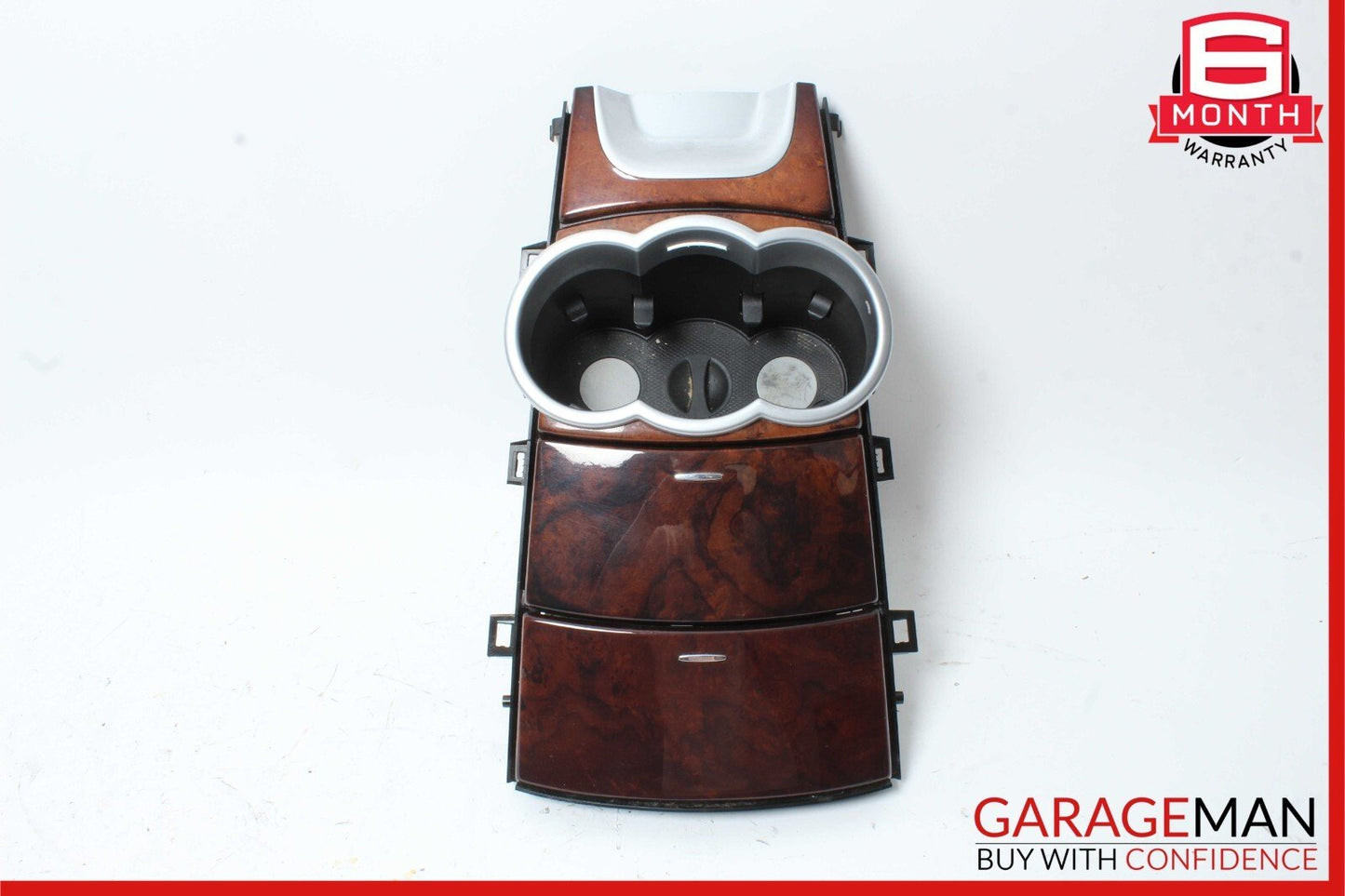 06-09 Mercedes W251 R350 R500 Center Console Cup Holder Ashtray Trim Cover Wood