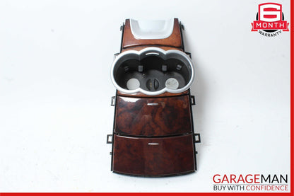 06-09 Mercedes W251 R350 R500 Center Console Cup Holder Ashtray Trim Cover Wood